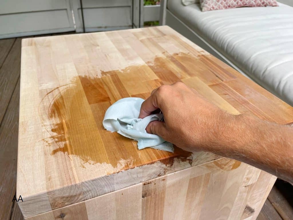 How We Turned Butcher Block into Modern Wood Nightstands