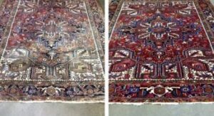 flooded carpet drying service before and after