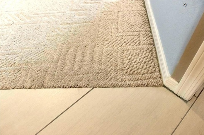 From Carpet To Tile Without A Strip