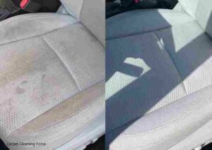 Car Upholstery Cleaning before after