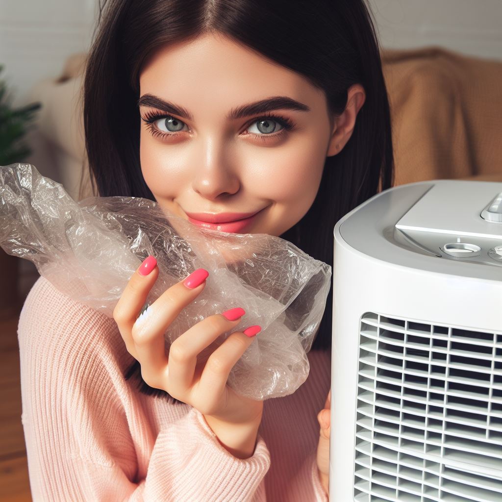 Air purifier plastic smell discount