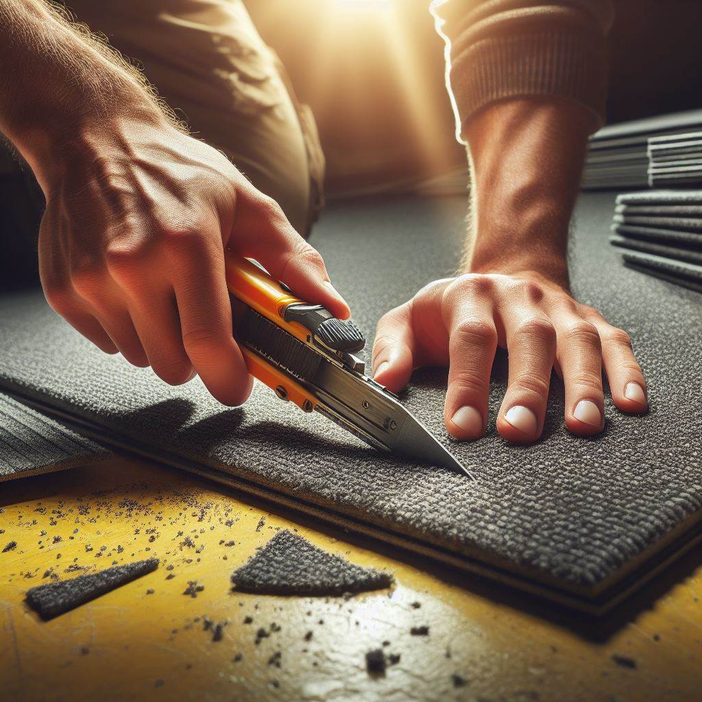 How I Cut Carpet Tiles for a Perfect Fit Carpet Cleaning Force